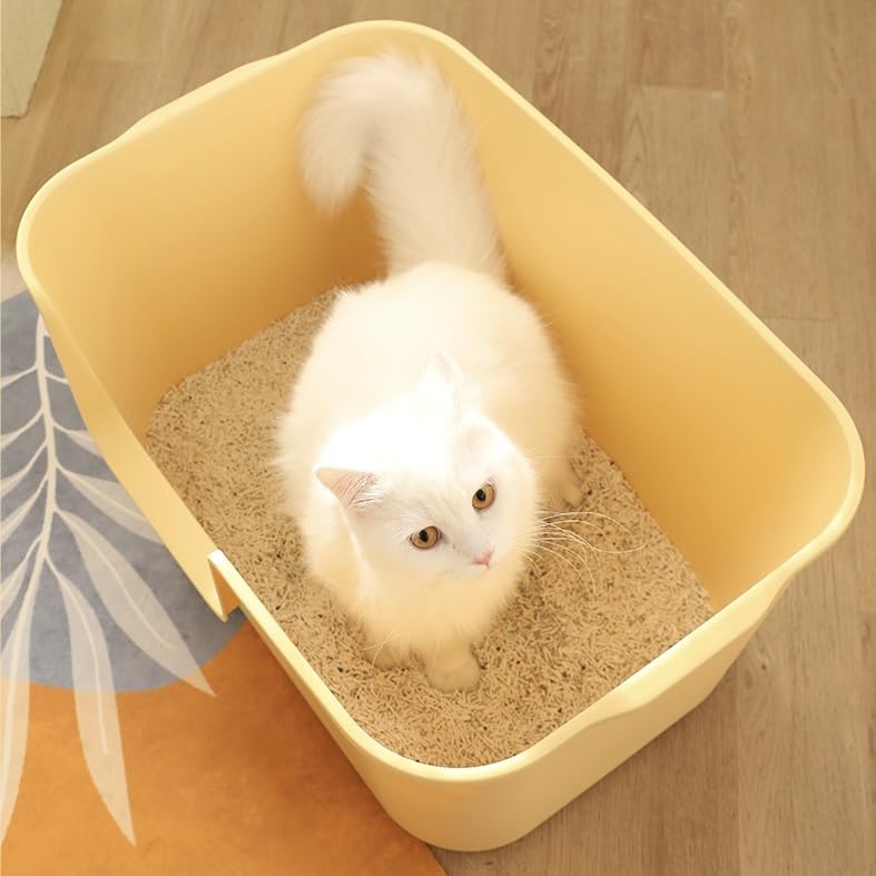 Extra Large Litter Box with High Sides 24.60" Lx16.92 Wx12.99 H (Green)