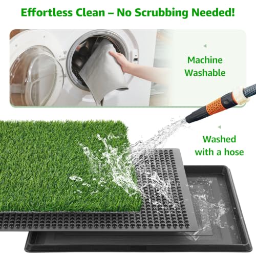 Portable Dog Grass Pad with Tray 20"x30" (20"x30")
