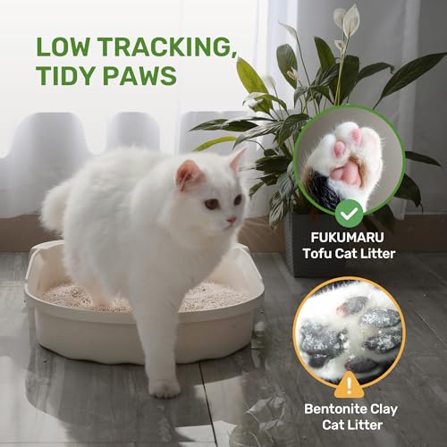 Tofu Cat Litter (Soybean Fiber & Corn Starch - 32lbs - 8lb x 4 Bags)