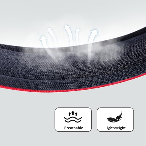Soft Padded Dog Collars for Large Dogs (Red / XL: Fit 17-23" Neck)