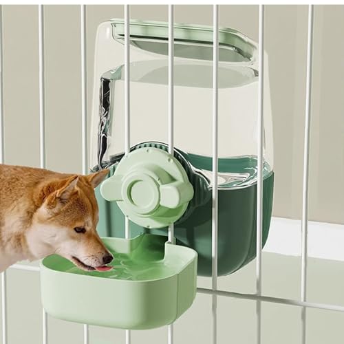Pet Hanging Automatic Feeders Drinking Bowls (Yellow-Food)