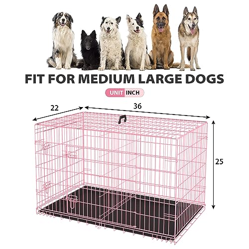 Dog Crate 36" (Pink)