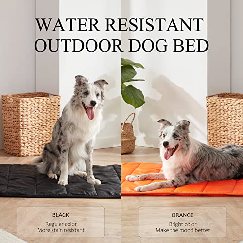 Travel Dog Bed (Orange / Large)