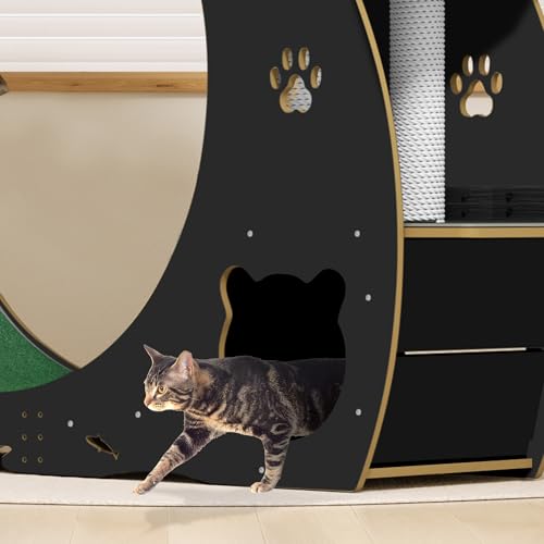 55" Multi Cat Exercise Wheel with 3