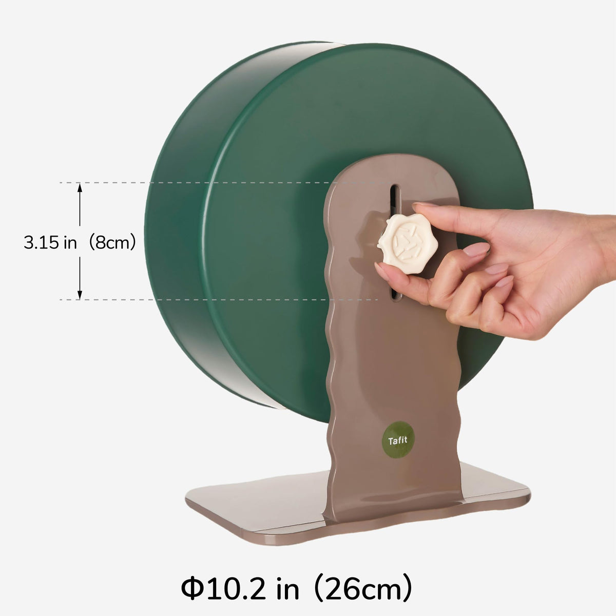 Super‑Silent Hamster Exercise Wheel (10.2inch / Raspberry Pink)