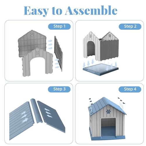 Dog House Indoor Outdoor (Blue / 26.26*24.57*25.83)