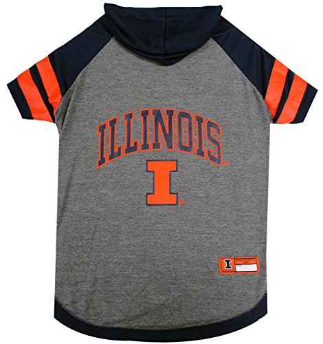 NCAA Illinois Fighting Illini Dog Hoodie (Illinois Fighting Illini / Small)