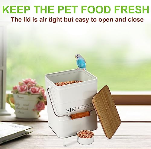 Bird Seeds storage container (Bird-White)