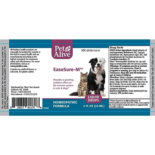 EaseSure-M - Nervous System Support Drops for Pets - 2 Fl Oz