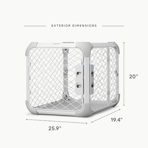 Evolv Modular Dog Crate for Dogs Up to 16" Tall (Small (25.9"L x 19.4"W x 20"H) / Ash)