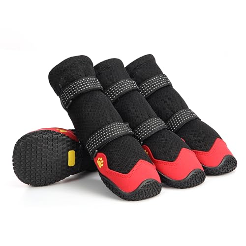 Dog Shoes for Hot Pavement Anti (Size 4: 2.16''x1.96''(L*W))