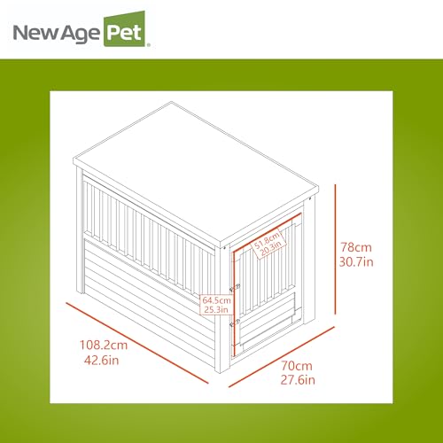 ECOFLEX® XL Furniture Style Dog Crate & End Table (Black / 35.9"L x 23.7"W x 28.0"H)