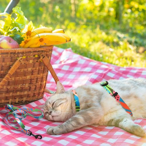 Cat Harness and Leash Set (Small / Green)