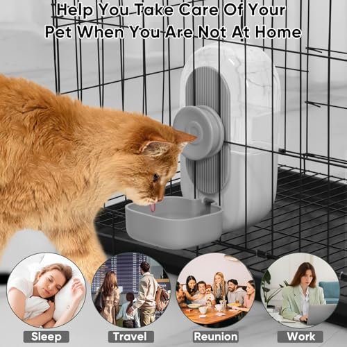 28oz Rabbit Water Bottle Dispenser (Gray)