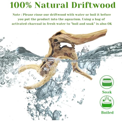 Aquarium Driftwood (Spiderwood(7-11 inch pack of 3))