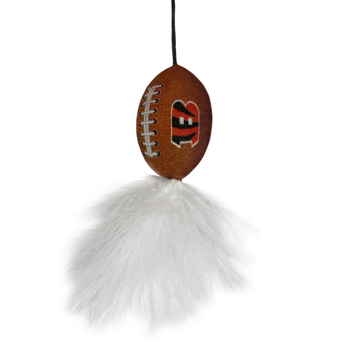 NFL Cincinnati Bengals Cat Tunnel Tube Toy with Plush Football Catnip and Feathers Collapsible Tunnel for Cats to Play (Cincinnati Bengals)