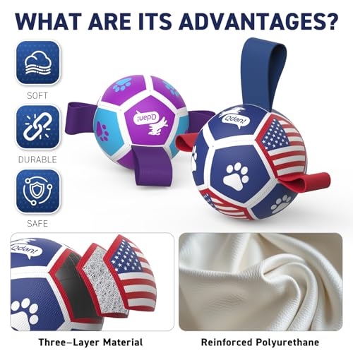 2 Pack Small Dog Toys (Soccer Pack / 2 Pack (3.5 Inch Balls))