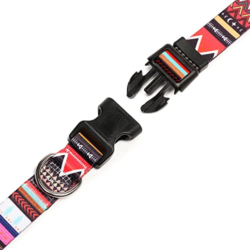 Adjustable Dog Collar (Extra Small / Tribal Pink)