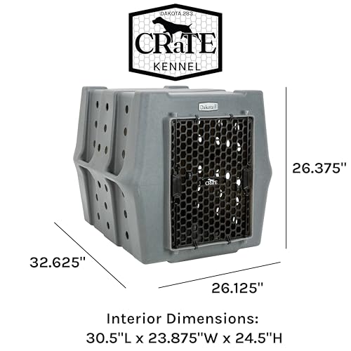 Dakota 283 Canine Rough and Tough Economy Dog Crate (Medium / Coyote Granite)