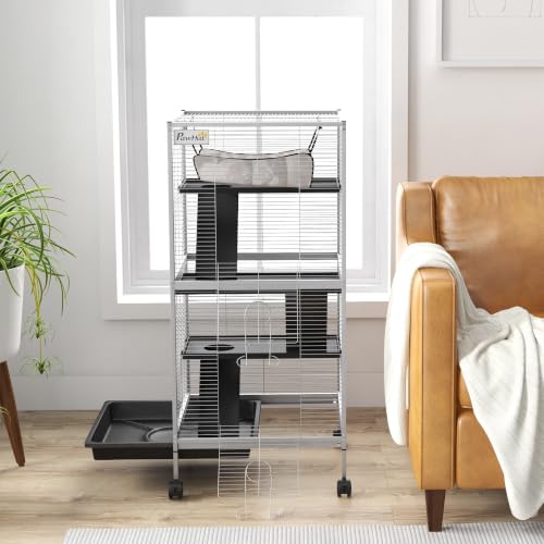 Metal Small Animal Cage (20.5"L x 20.5"W x 44.8"H / White)
