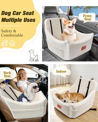 Dog Car Seat for Medium Sized Dog (Beige)