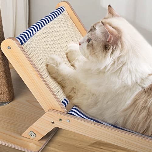 29.5" Cat Scratching Post with Lounge (35.3" x 12.5" x 29.5“)