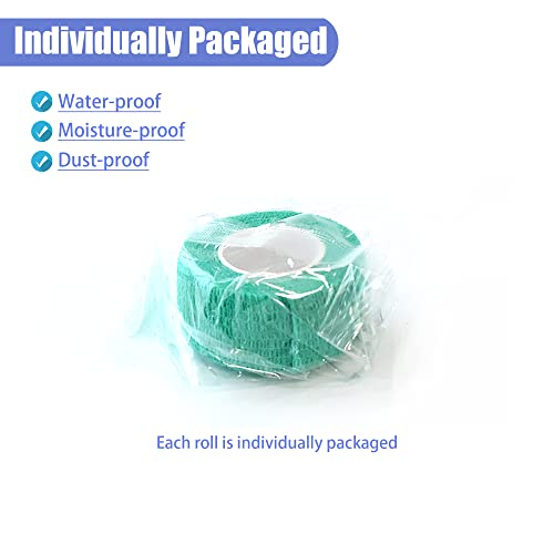1 Inch Self Adhesive Bandage Wrap (1 Inch / Middle Green)