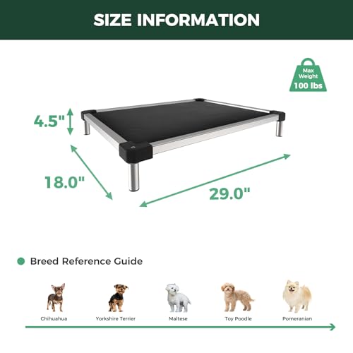 TitanNest Padded Chew (Black / X-Small Dog (29.0"L x 18.0"W x 4.5"H))