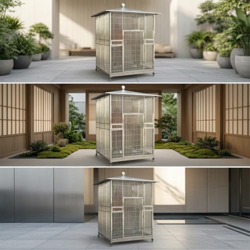 Large Outdoor Bird Cage Aviary for Parrots and Pet Birds