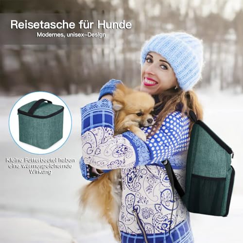 Dog Travel Bag (Green-A)