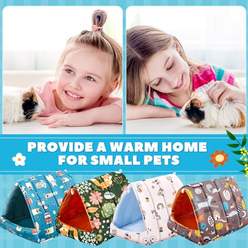 Guinea Pig Hideout Bed Washable House Cage (9.8 in / Forest)