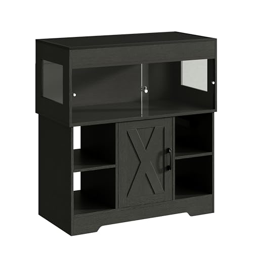 40 Gallon Reptile Terrarium Tank with Cabinet (40 Gallon / Black)