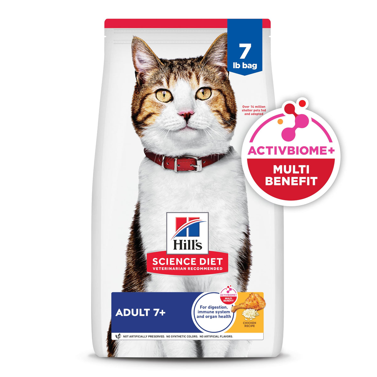 Adult 7+ Dry Cat Food (7 Pound (Pack of 1))