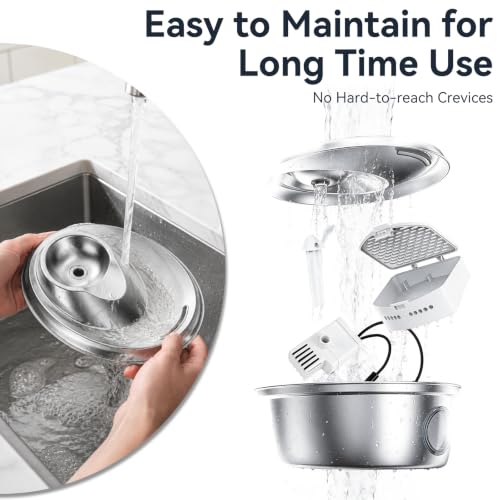 Stainless Steel Cat Water Fountain