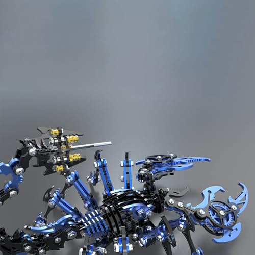 Scorpion 3D Metal Puzzles Kits for Adults Teens (Blue and Black)