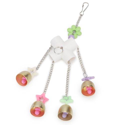 Bird Parrot Bells Toy with Sweet Sound for Parakeet Cockatiel (B (Bird Bell Toy))