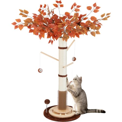 Cat Scratching Post (White Sisal(46" Tall))