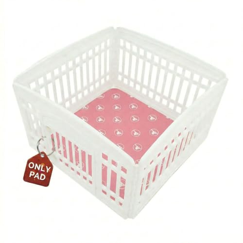 2 Pack 36"x36" Reusable Playpen Training Pad for Puppies (Pink White / 36"x36" (2 Packs))