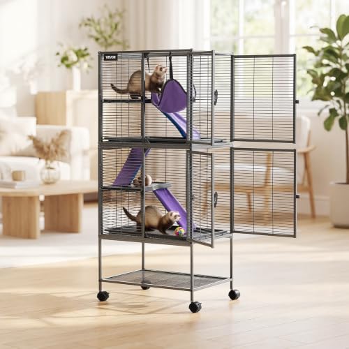 Metal Small Animal Cage 54.3" H 4 (24.0"L x 17.3"W x 54.3"H)