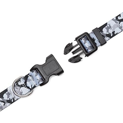Adjustable Dog Collar (Extra Small / Dog Camouflage Grey)