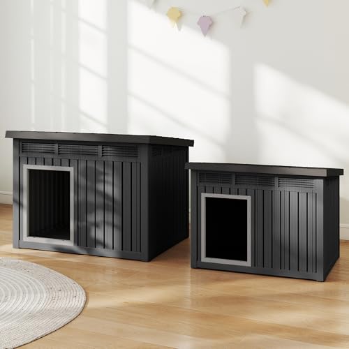 Dog House Indoor Outdoor (Black / 42.87*32.95*31.61inch)