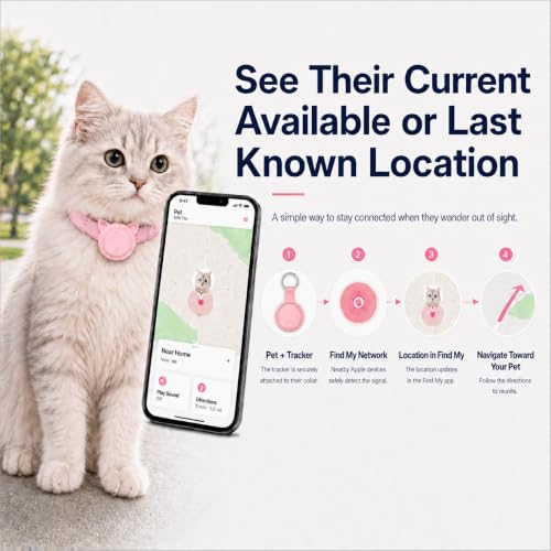 GPS Tracker for Dogs (Pink)