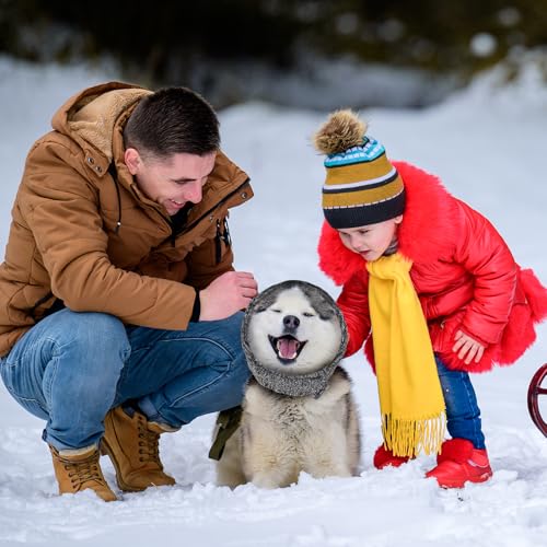 Adjustable Dog Ear Muffs Dog Ear Cover for Hematoma Ear Muffs Noise Protection Fireworks Ear Protector (Black / Small)