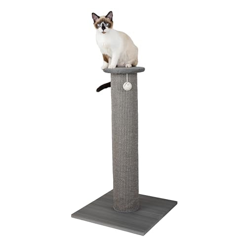 Tall Sisal Cat Scratching Post (A) Scratching Post (Gray))