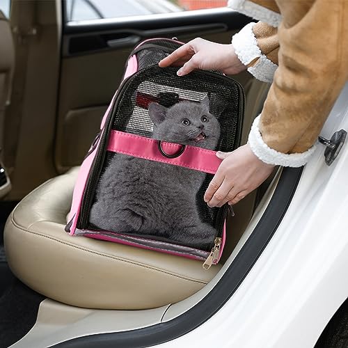 4 Pcs Cat Carrier Soft (Rose Red, Blue)