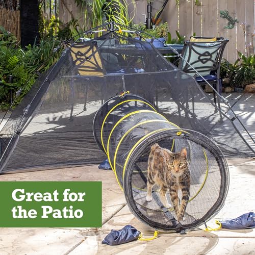 Kitty Compound Outdoor Cat Enclosure and Tunnel (Kitty Compound Play House)