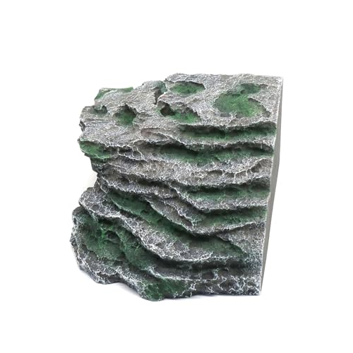 Large Reptile Hide Shale Scape Step Ledge (Large-B-11.8 * 9.8 * 5.3)
