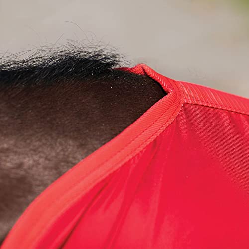 Dura Nylon Horse Stable Sheet (Horse Size 76 / Cutback | Closed Front | Legstrap / Pink)