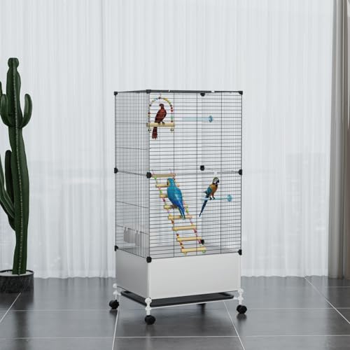 Large Flight Bird Cage (14.2"L x 18.5"W x 39.4"H)