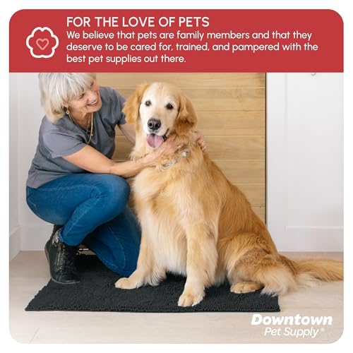 Dog Mud Mat 36" x 26" Charcoal (36" x 26" / Charcoal)